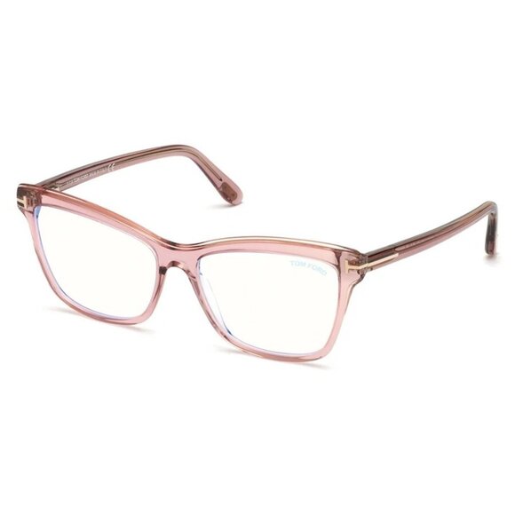 New Authentic Tom Ford FT5619-B/V 072 Semi-Cat-Eye Eyeglasses